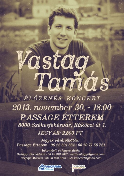   - Vastag Tamás élőzenés koncert