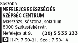   - H-Cili Kft. - Nefelejcs Egészség és Szépség Centrum